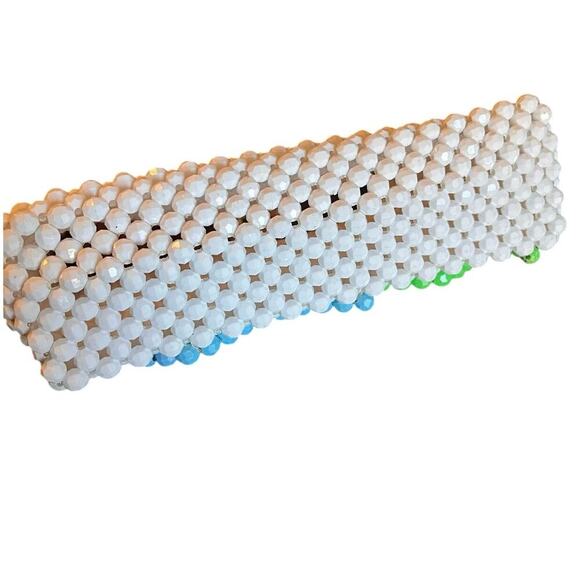 Susan Alexandra Designer Loop di Loop Colorful Rainbow Pride Beaded Bag - Picture 8 of 11